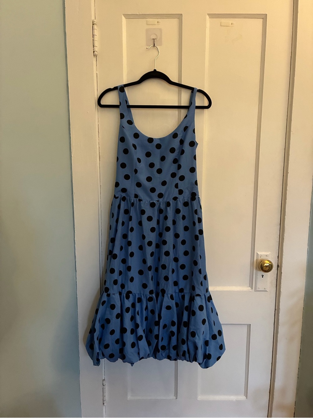 Anthropologie polka dot maxi dress